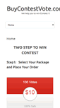 Mobile Screenshot of buycontestvote.com